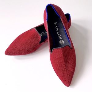 Rothy’s Point Loafer Scarlet Tweed Retired RARE!